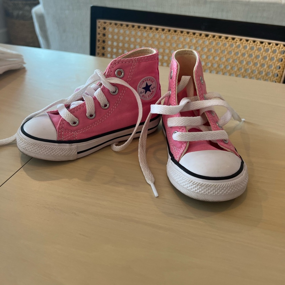 Converse Kids Pink High-Top Sneakers